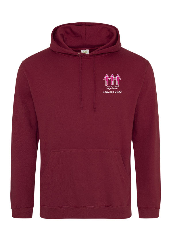 Burgundy leavers outlet hoodie